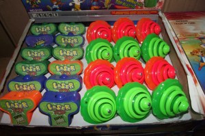 Lot revendeur de 96 TOUPIES musicale et lumineuse Toupies Super TOP