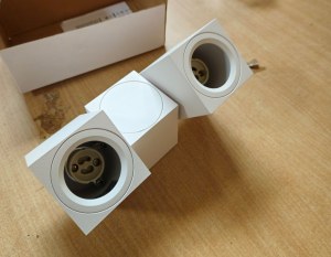 Plafonnier double GU10 - BLANC