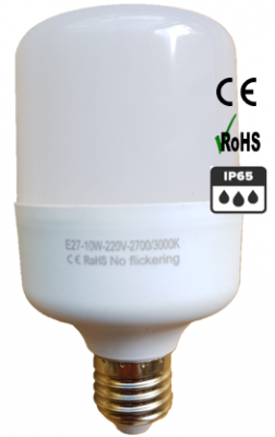Lampe LED IP65 type E27 10 watts dimmable