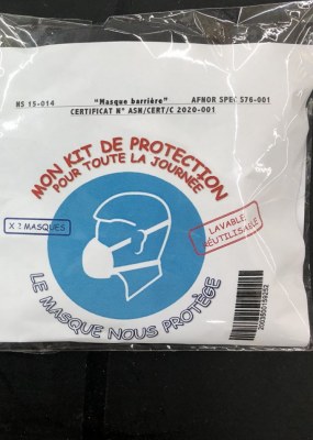 Masque en tissu très bonne qualité pas cher à paris