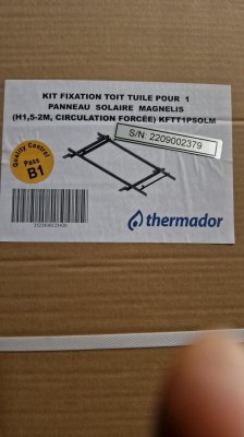 Kit de fixation, panneaux solaires