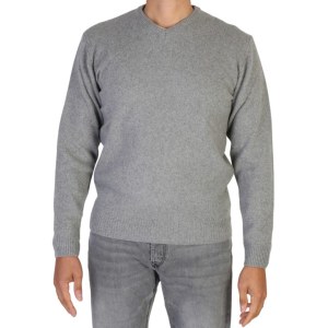 Pulls homme 100% cachemire Col en V fabriqués en Italie