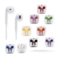Ecouteur casque pour iPhone 5/5S 4/4S en couleurs microphone et contrôle de volume 100Pcs