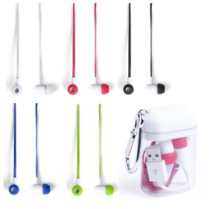 Écouteurs Intra-Auriculaires "Stepek" Rechargeable - Objet publicitaire AVEC ou SANS lo...