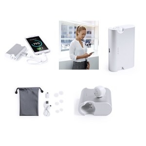 Écouteurs Power Bank Quellox en Aluminium - Objet publicitaire AVEC ou SANS logo - Cade...