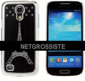 Lot Coques Aluminium Brossé Tour Eiffel Samsung S4 Mini