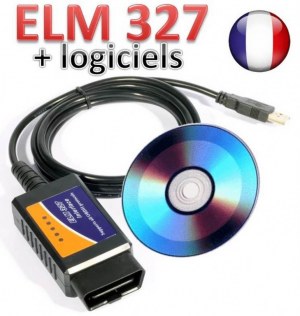 Interface diagnostique ELM 327 obd2 + LOGICIELS diagnostic tool obd OBDII elm327