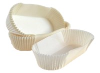 Caissette cupcake ovale blanche x 1000 pcs