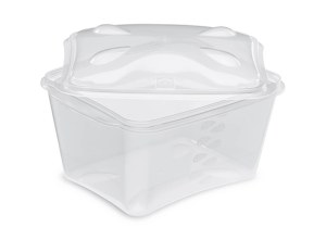 Boite traiteur transparente micro-ondable 900 ml x 50 pcs