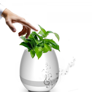 Pot de fleur à musique intelligente, haut parleur Bluetooth et éclairage LED