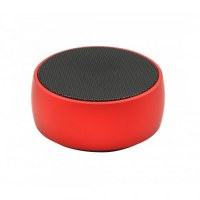 Enceinte bluetooth sans fil en métal 5W-Rouge
