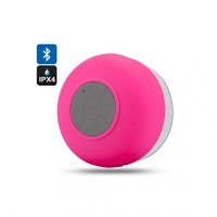 Enceinte Bluetooth Waterproof Ventouse Appels mains libres -Rose