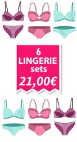 Clearance sale of bra and bottom sets