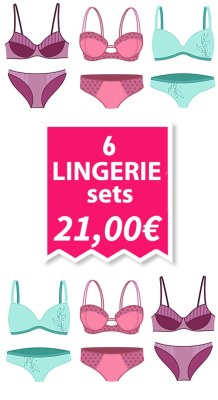Clearance sale of bra and bottom sets