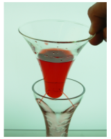 ENTONNOIR DECANTEUR EN PYREX