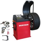 Equilibreuse de roues à microprocesseur pour véhicules légers automatique Werther OLIMP...