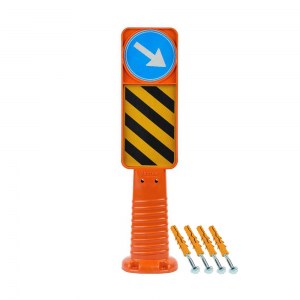 Poteau Signalétique Réfléchissant Flexible