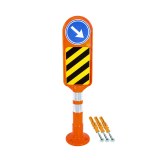 Poteau Signalétique Réfléchissant Flexible