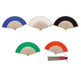 Éventail Kertex avec Baguettes en Bambou - Objet publicitaire AVEC ou SANS logo - Cadea...