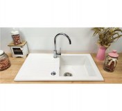 Evier Encastrable en céramique 1 cuve +Egoutoir
