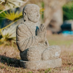 Grossiste statue moine de la sagesse, statue moine bouddhiste, shaolin, pierre naturelle, pierre...