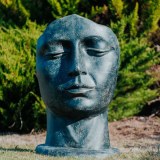 Grossiste statue jardin moderne, statue visage femme, boule deco jardin, pierre naturelle, pierre...