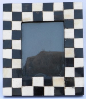 Cadre Foto en boi os, corne artisanat