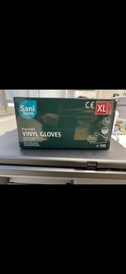 Gants vinyle non poudrés