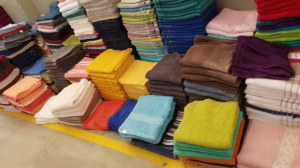 Serviettes drap de bain torchon drap plat