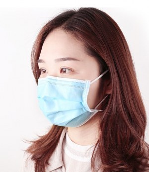 Masque chirurgical Non médical, 3 plis bleu, CE, norme EN149