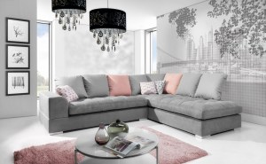 DIRECT GROSSISTE CANAPE ANGLE LOANA + SES COUSSINS