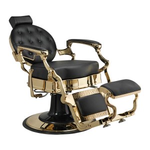 Fauteuil Barbier Vintage Homme Florence OR NOIR
