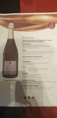 Champagne Jean diot brut selection ou rose