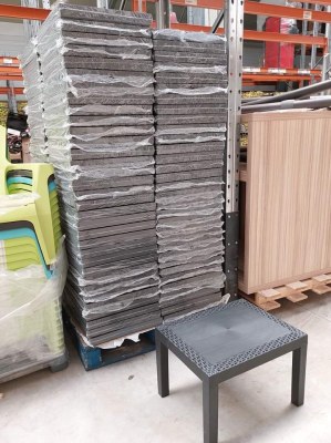 Lot de tables basses de jardin