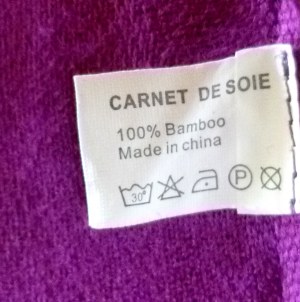 Vends un lot d'étoles en fibre de bambou