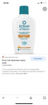 Lait de corp Écran