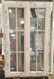 Fenêtre 2 vantaux PVC blanc + petit bois