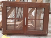 Fenêtre 2 vantaux chêne doré