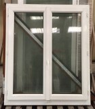 Fenêtre 2 vantaux chêne doré / blanc