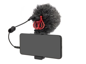 Microphone à Condensateur Cardioïde avec Support Antichoc - Idéal pour YouTube et TikTo...