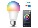 Ampoule Connectée LED 9 W E27 - RGB+Blanc, WiFi & Bluetooth, Contrôle Vocal et Application