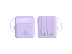 Batterie Externe 10000 mAh - Charge Rapide 20 W, Écran LED, Torche Intégrée