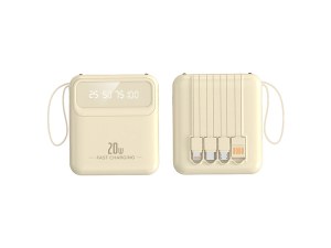 Batterie Externe 10000 mAh - Charge Rapide 20 W, Écran LED, Torche Intégrée