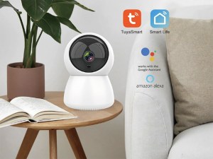 Caméra de Surveillance WiFi 360° HD 1080p - Vision Nocturne, Audio Bidirectionnel, Comp...