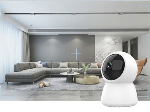 Caméra de Surveillance WiFi 360° HD 1080p - Vision Nocturne, Audio Bidirectionnel, Comp...