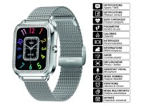 Montre Connectée Femme avec Appels, Suivi Santé, Écran 1,59", Multisports, Étanche IP67