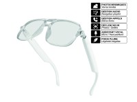 Lunettes Connectées avec Audio Intégré, Commandes Tactiles, Déclencheur Photo, Verres...