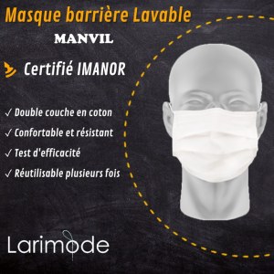 Masque barrière Lavable Larimod MANVIL