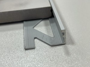 Profilés chant droit alu Mat 12.5mm