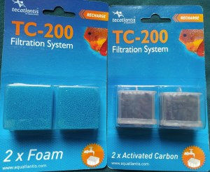 44 FILTRES CHARBON ET MOUSSE pour pompe à filtration d'eau en aquarium